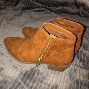 Brown express booties